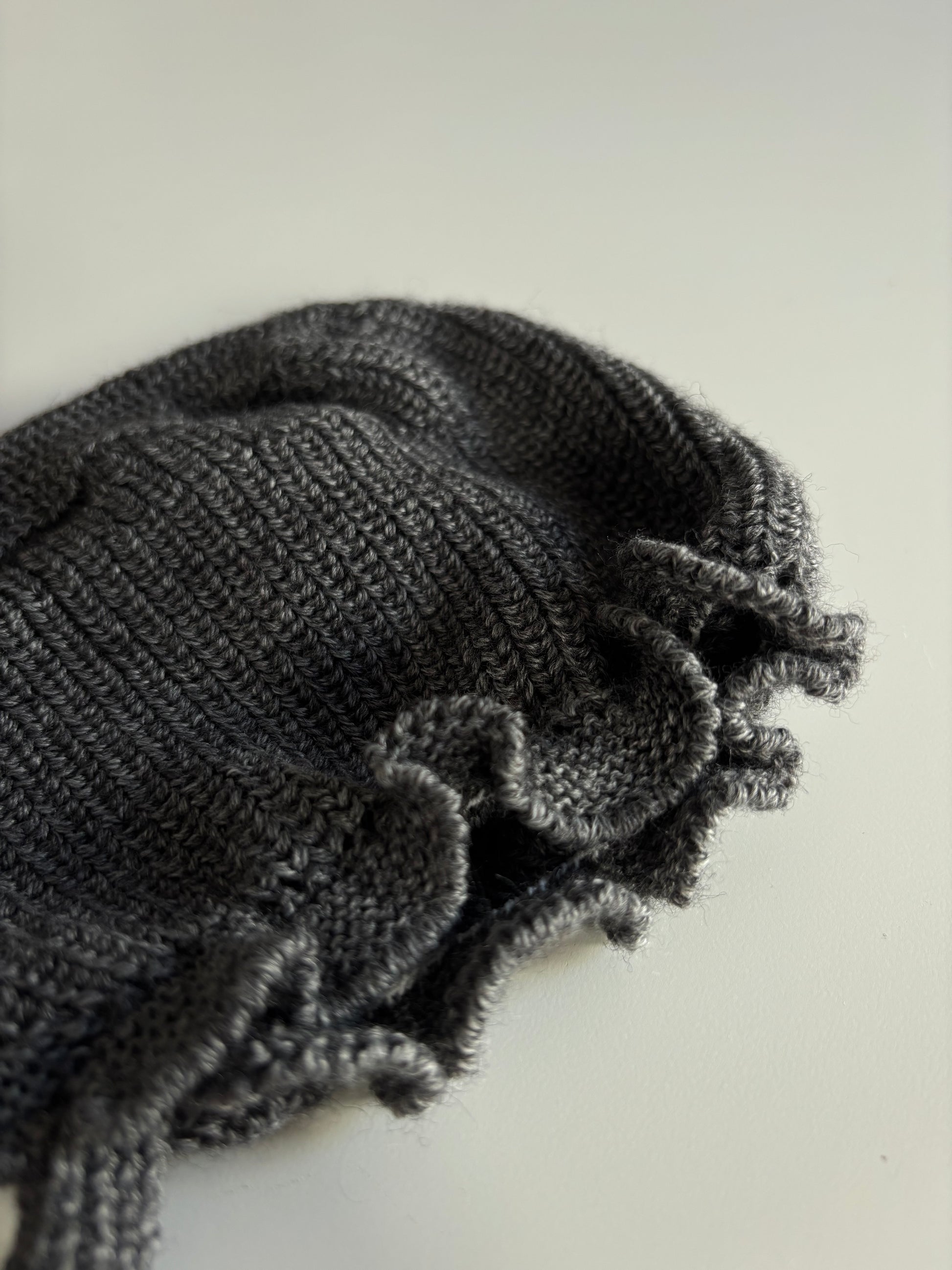 Capota lana gris oscuro