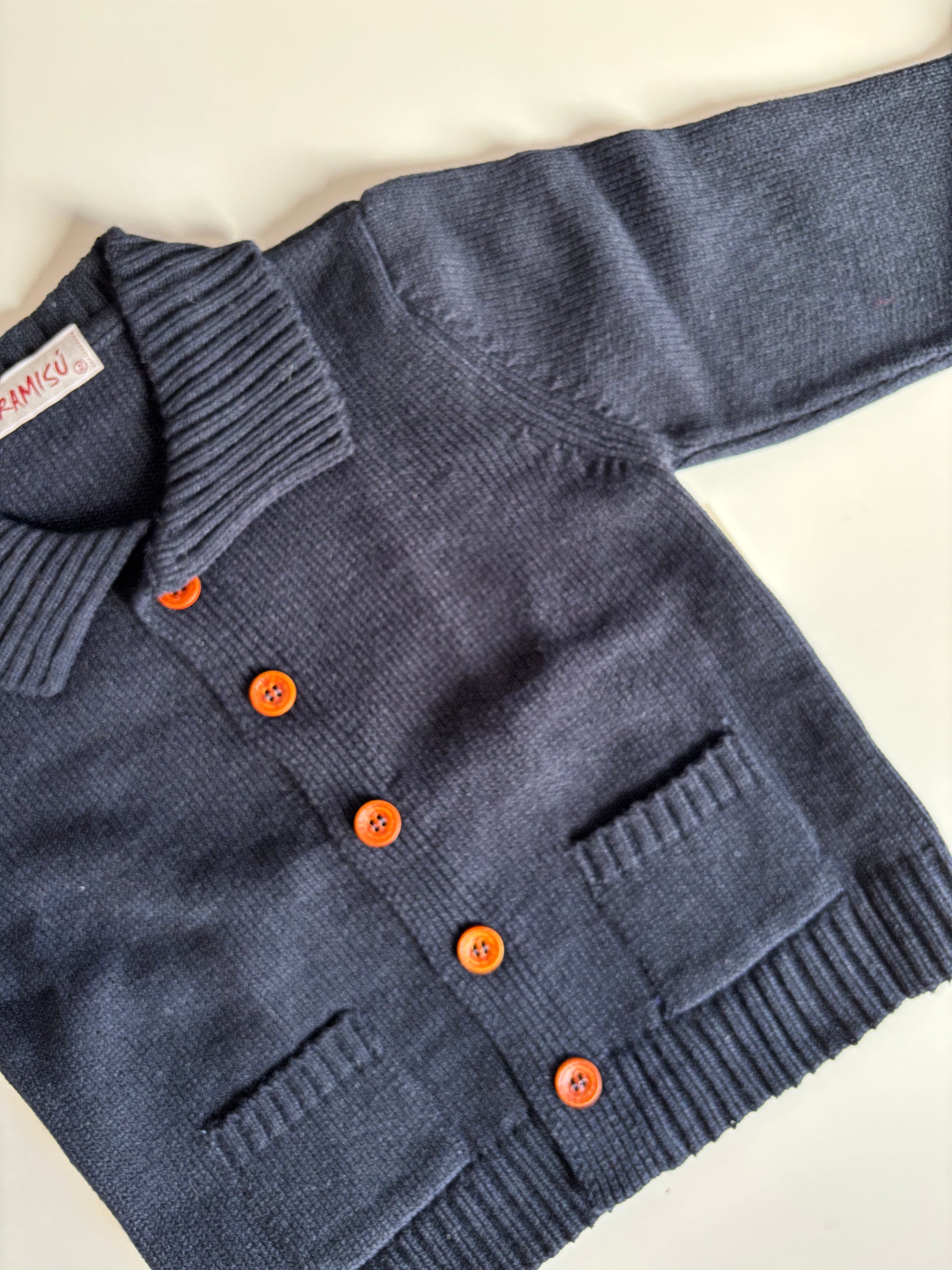 Jersey lana azul marino