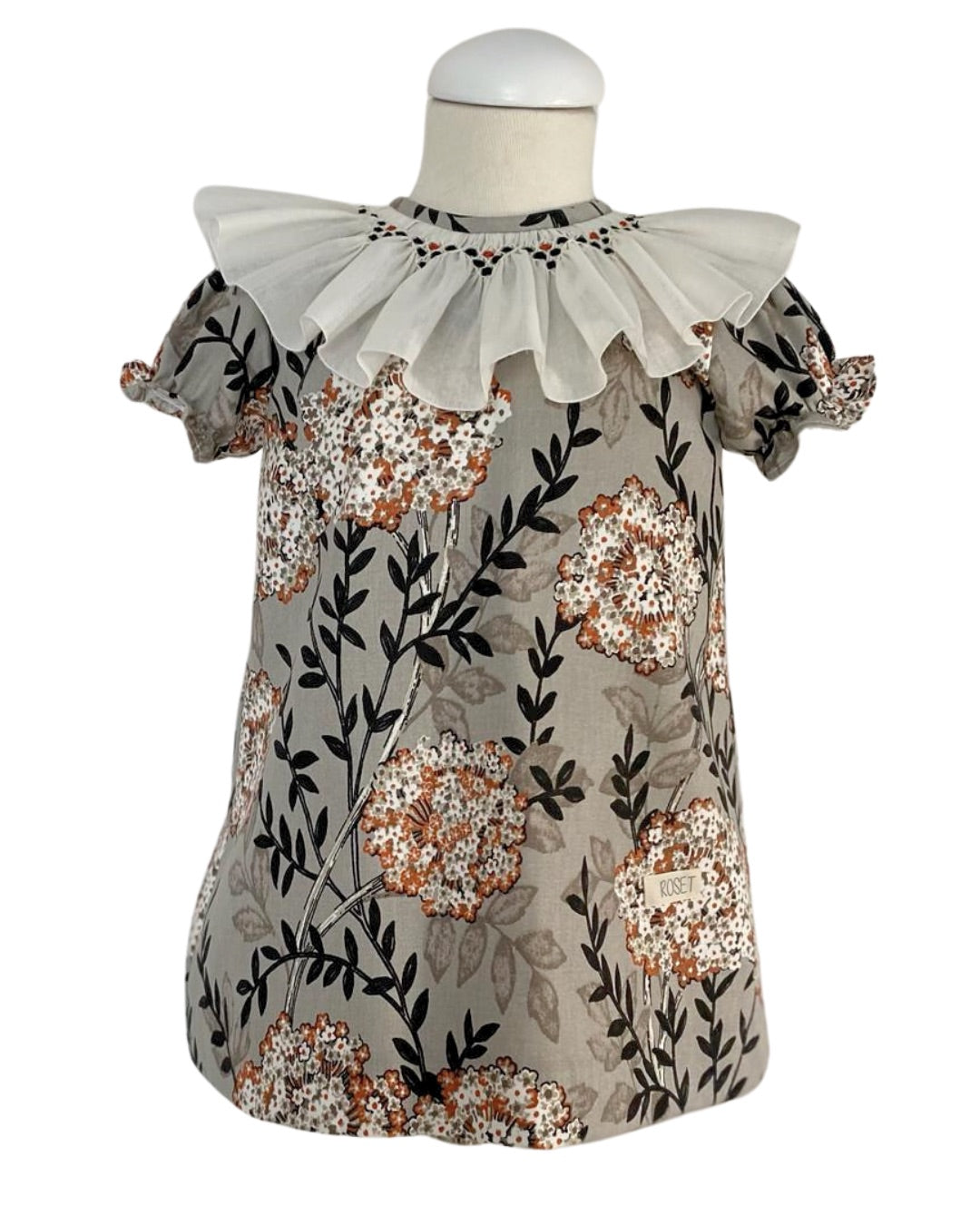 Vestido Fauna cuello smock