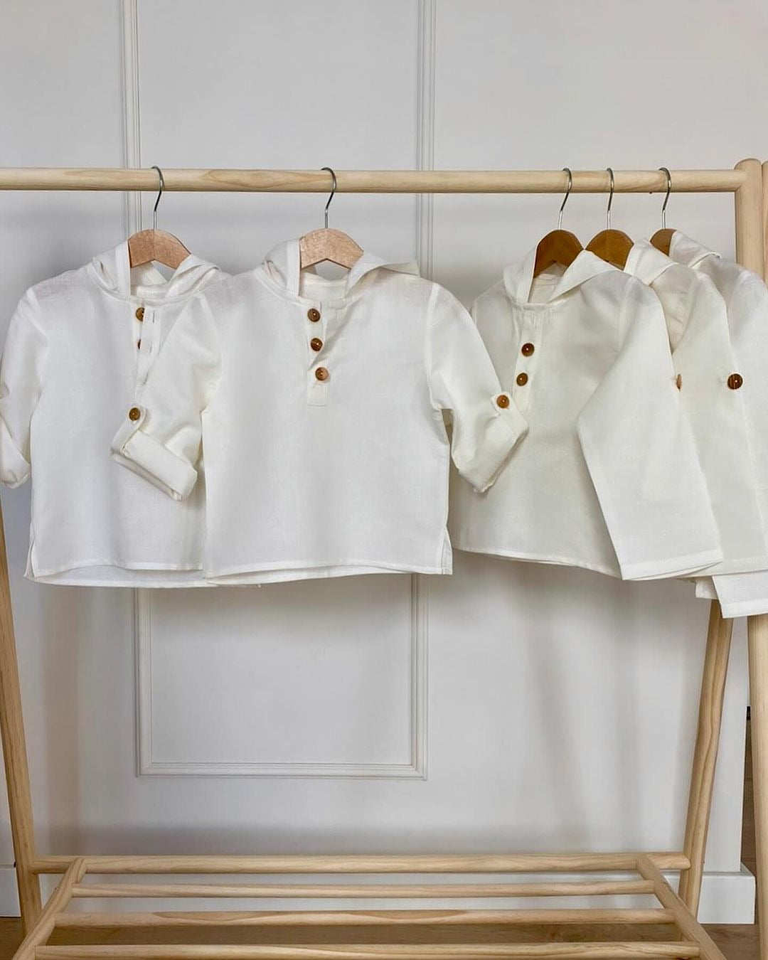 Camisa de lino detalle botones