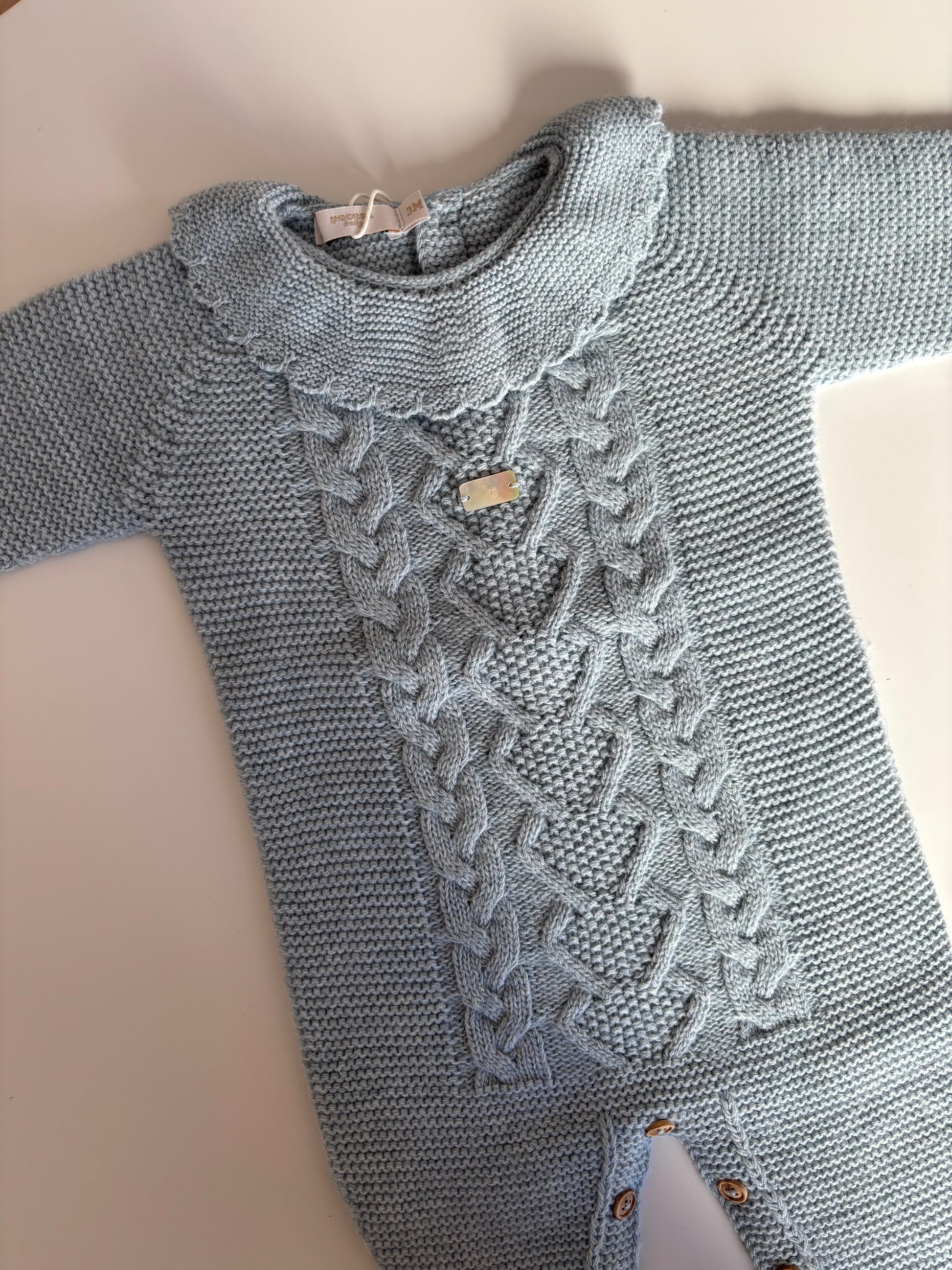 Pelele enterizo punto azul