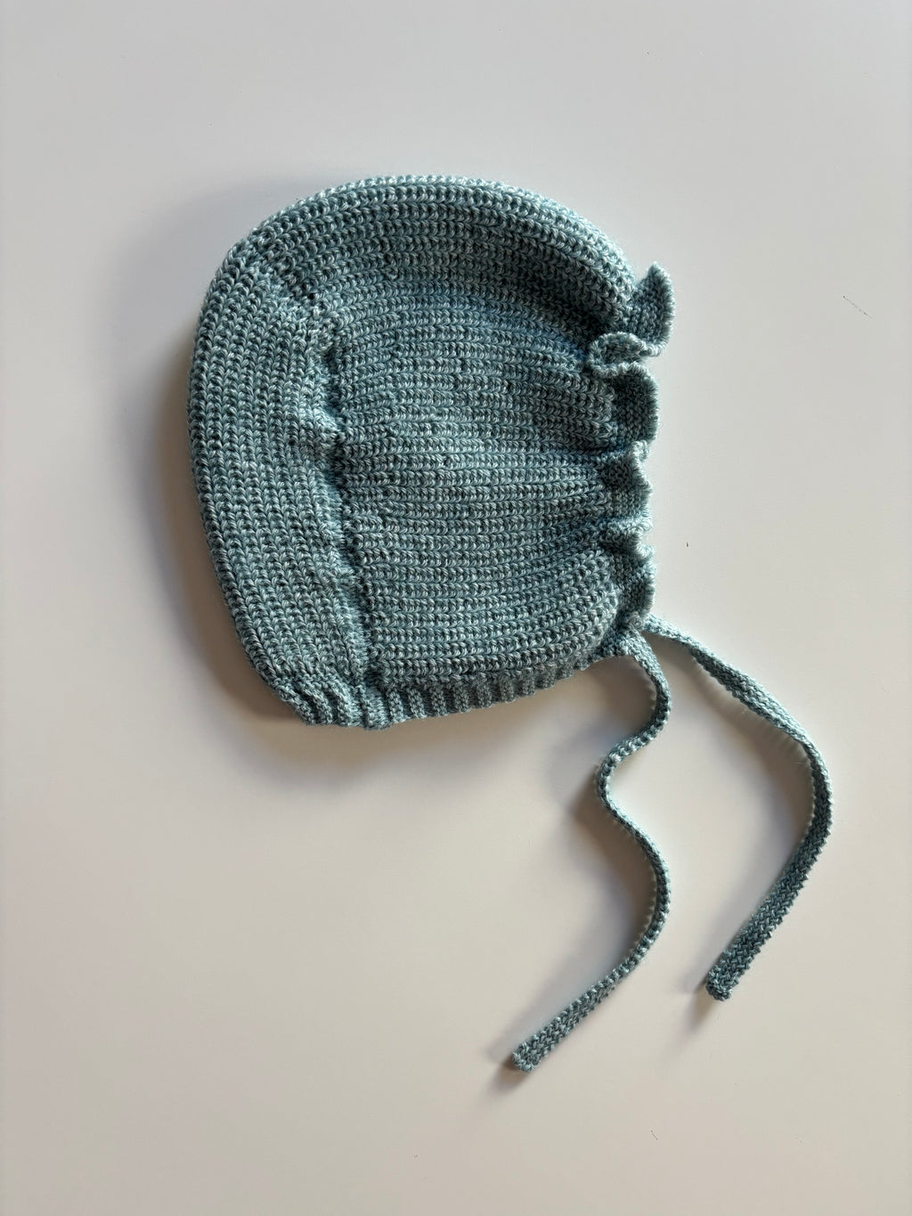 Capota de lana turquesa