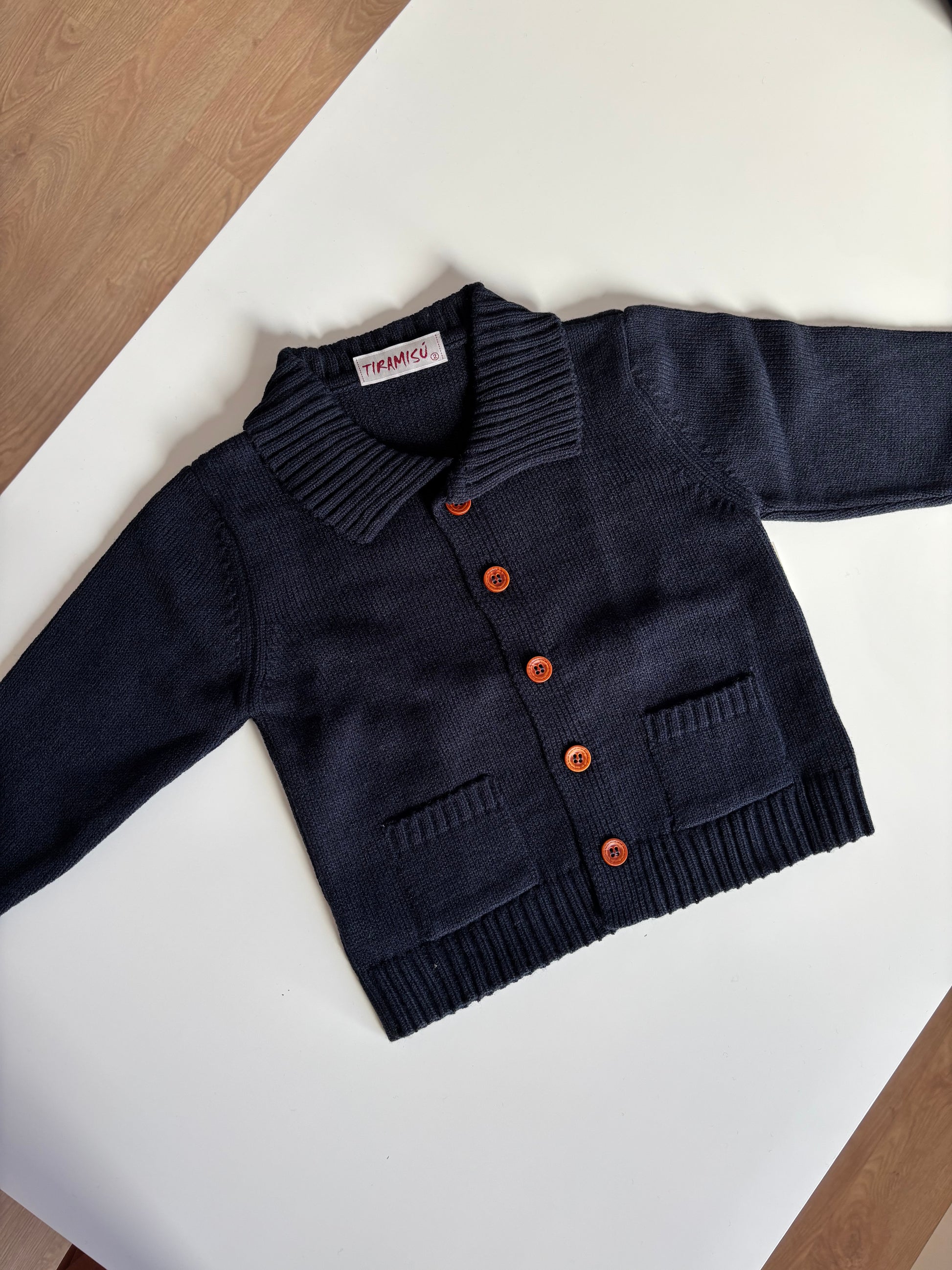 Jersey lana azul marino