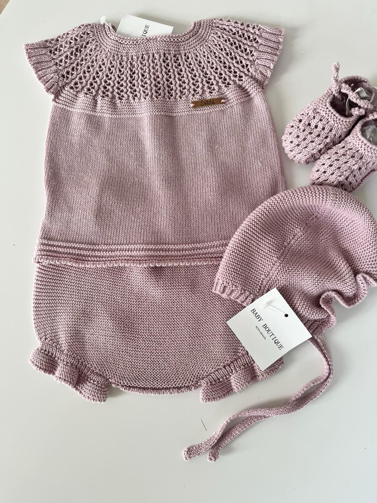 Conjunto pololo rosa nude